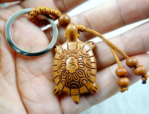 Engraving Lifelike tortoise Keyring