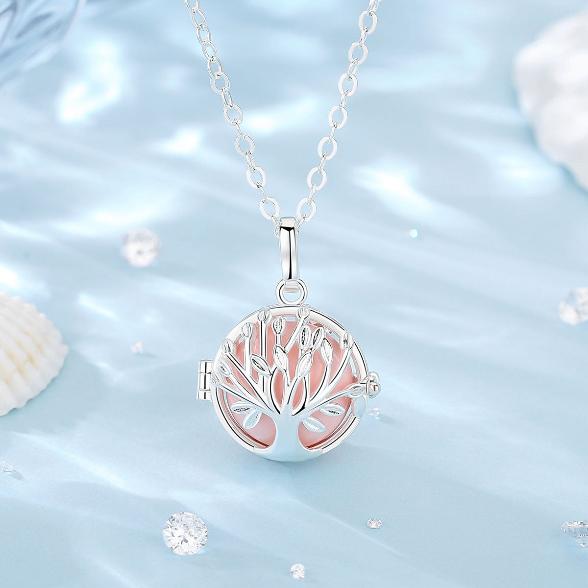 Tree Of Life Multi-Colored Pendant Necklace