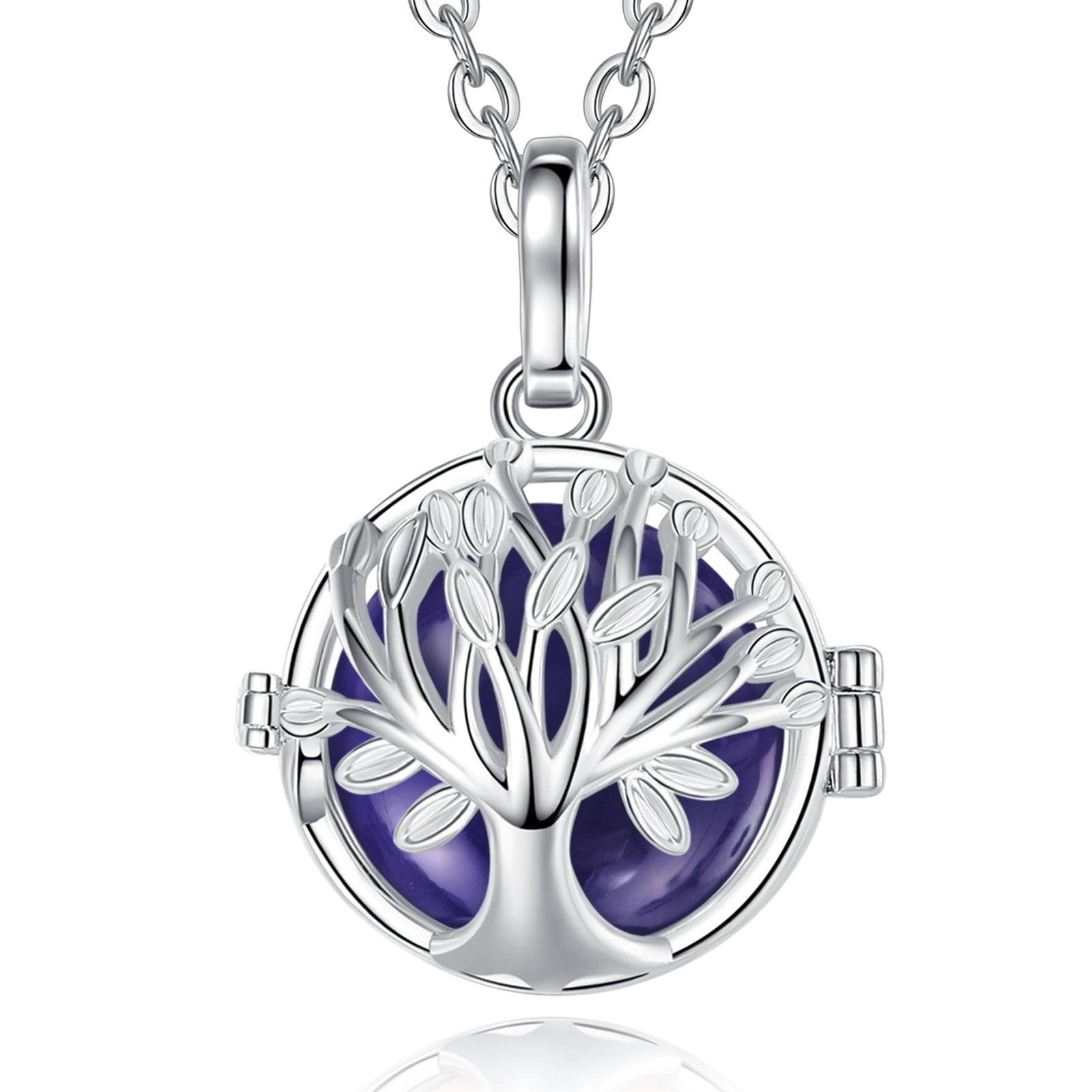 Tree Of Life Multi-Colored Pendant Necklace