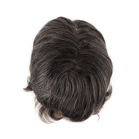 Stock Gray Hair Toupee For Men