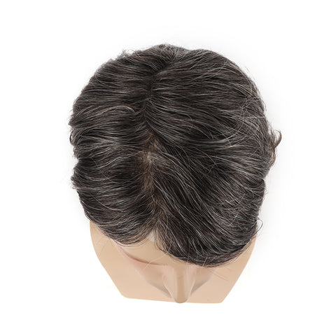 Stock Gray Hair Toupee For Men