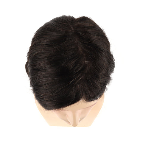 Durable clear poly hairpieces for men