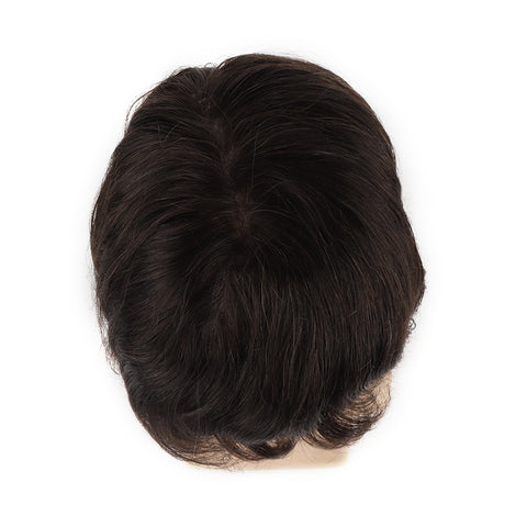 Durable clear poly hairpieces for men