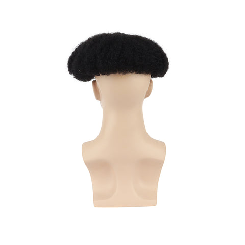 full lace toupee for afro man 6mm curl