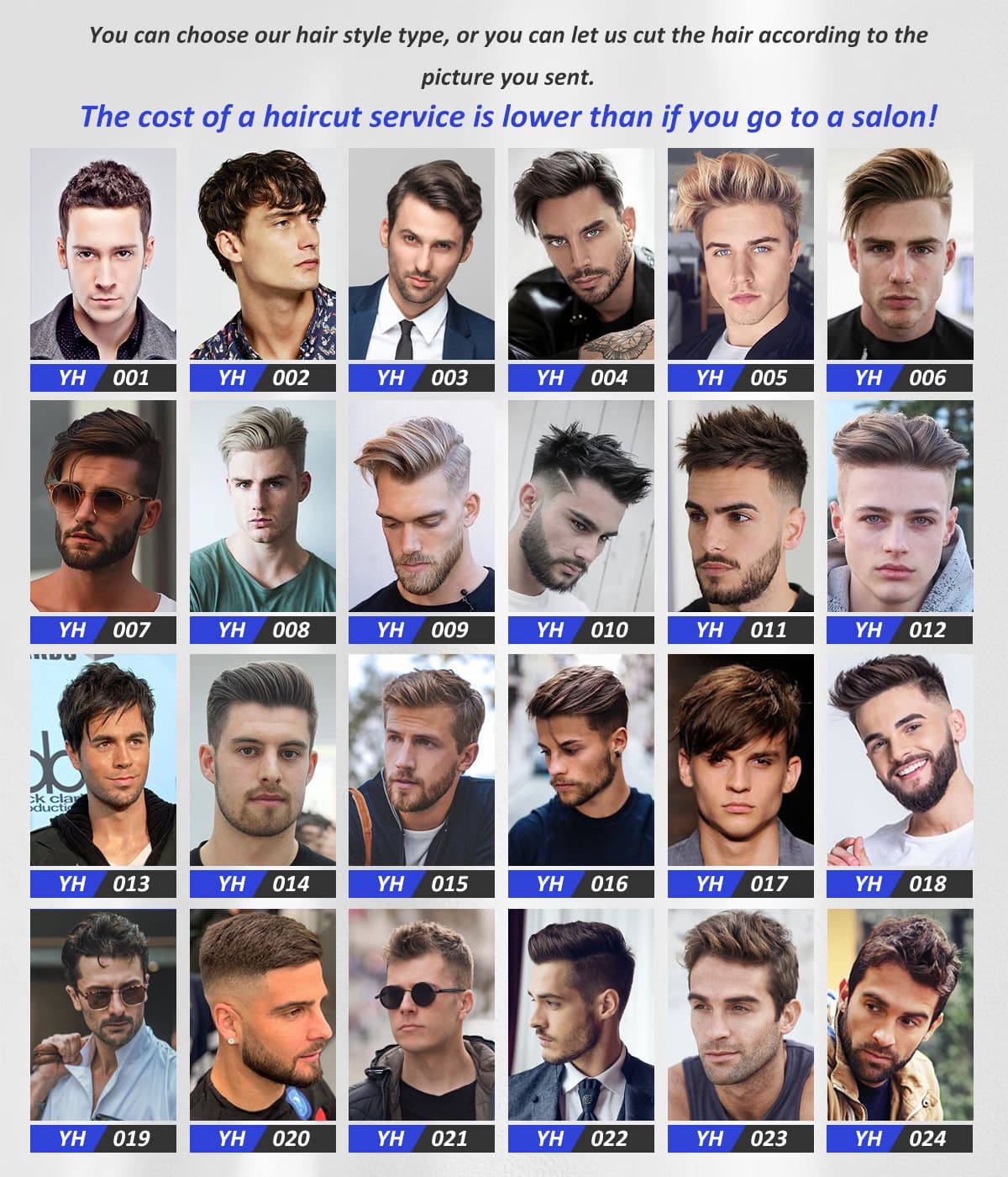 Men's hair system haircut service