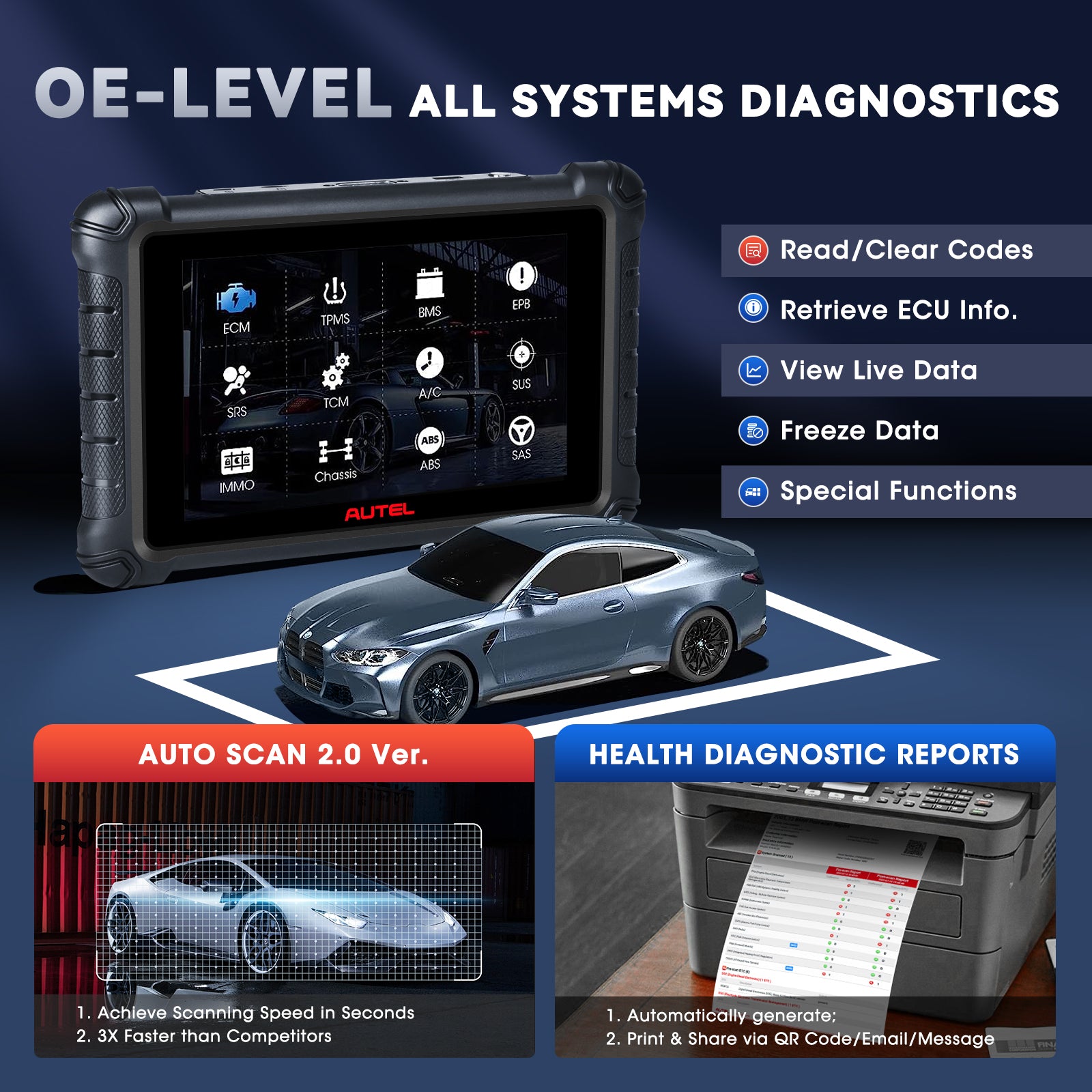Autel MX900 with Dealership Level All System Diagnostic