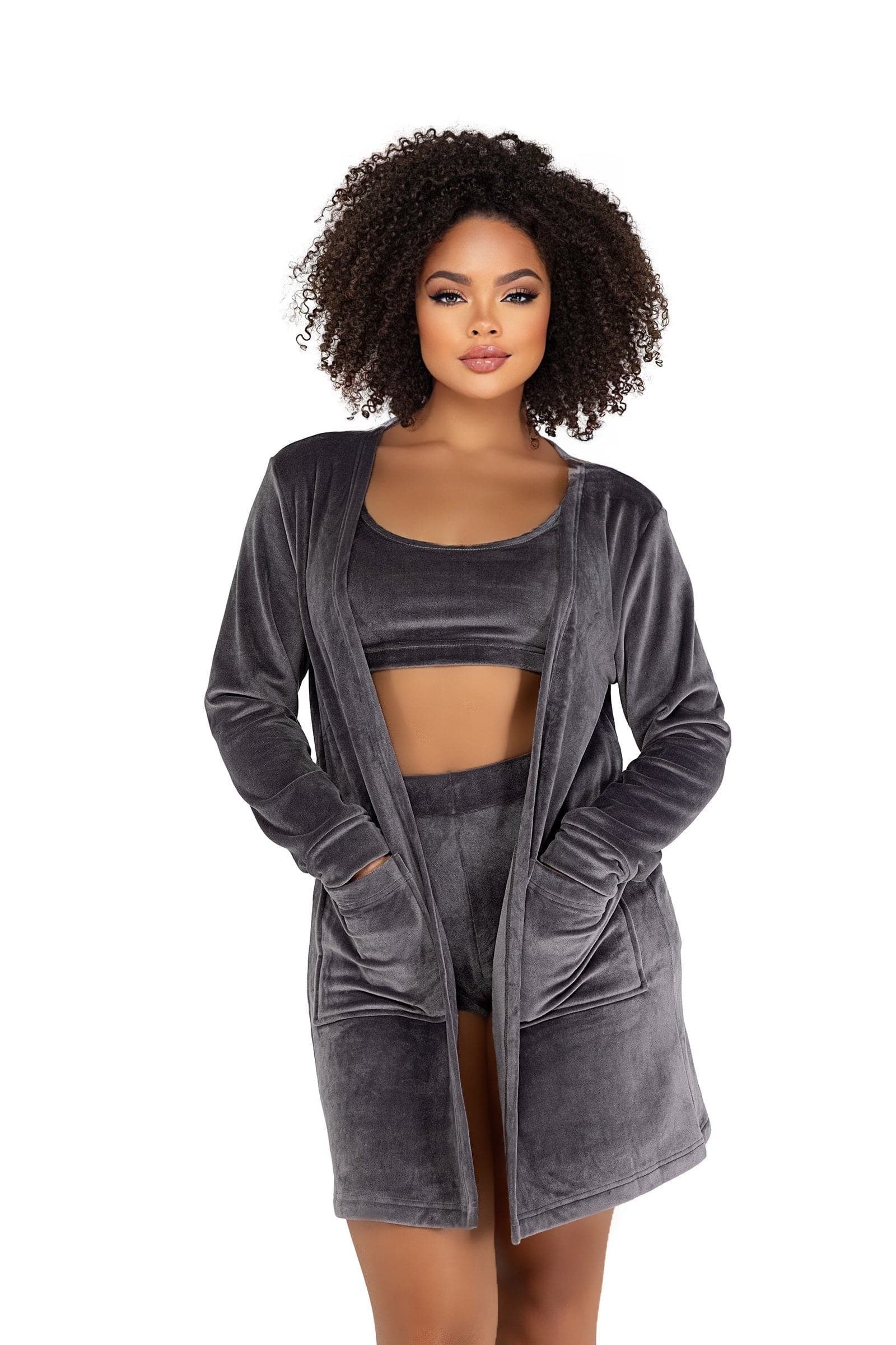 1pc. Cozy Velvet Velour Robe