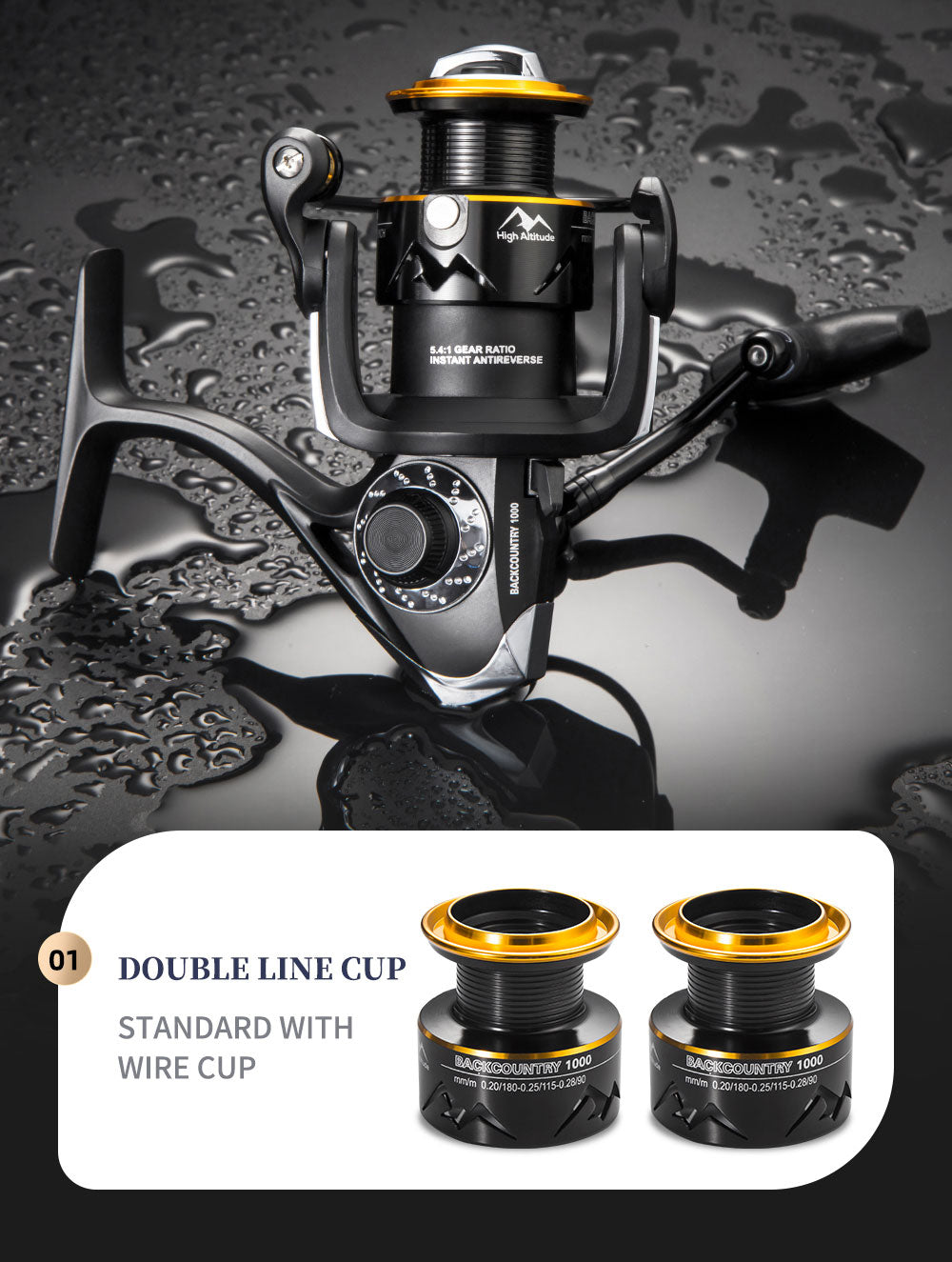 tcoedm freshwater fishing reel