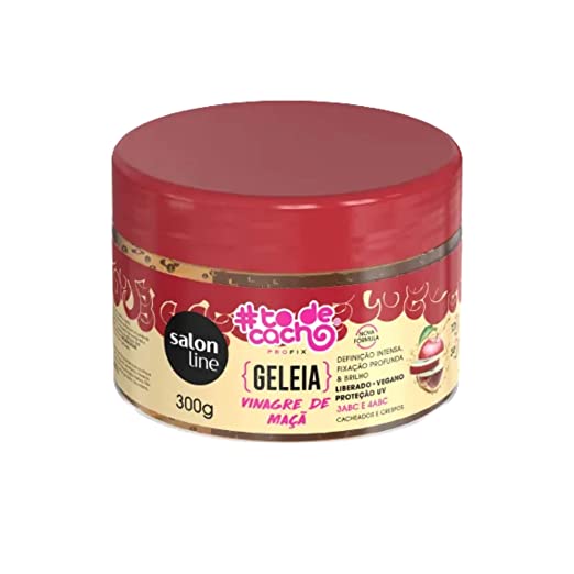 Salon Line - Linha Tratamento (#ToDeCacho) - Geleia Capilar Vinagre de Maca 300 Gr - (Salon Line - Treatment (#IHaveCurls) Collection - Apple Cider Vinager Hair Gelatin Net 10.58 Oz)