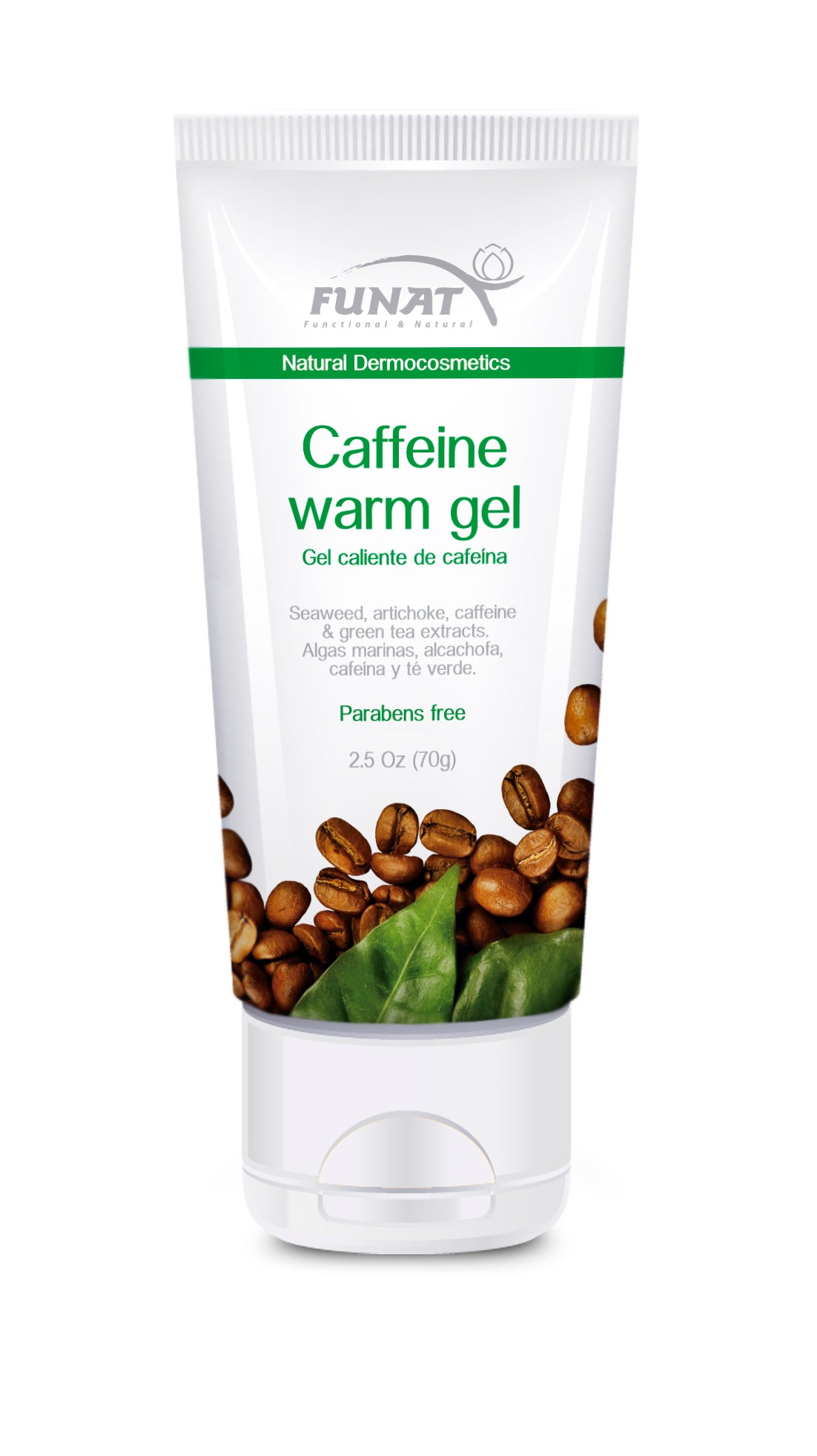 Funat Natural Body Fat Burner Caffeine Warm Gel Body Scrub Gel Adelgazante 2.5