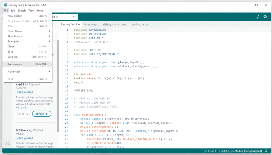 Arduino IDE Perference