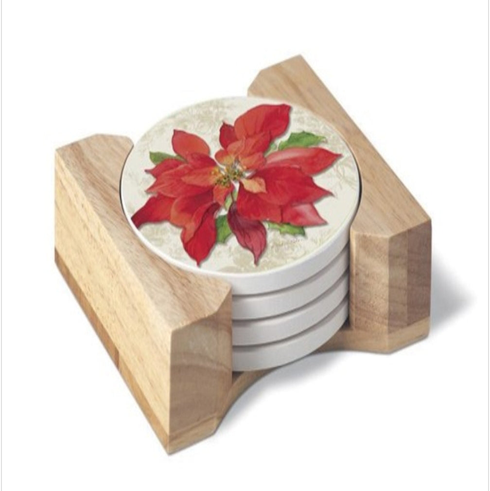 Stone Coaster Set with Stand