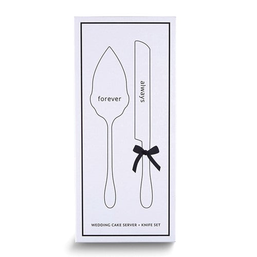 Stainless Steel forever and always Cake Serving Set