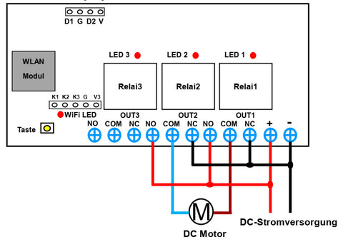 Smart Home Relais Modul WLAN Schalter Für Linearantrieb und Motor –  Fernbedienung Schalter Onlineshop