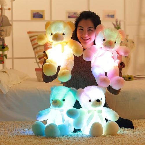 Glowing Teddy Bear Huggy Pillow