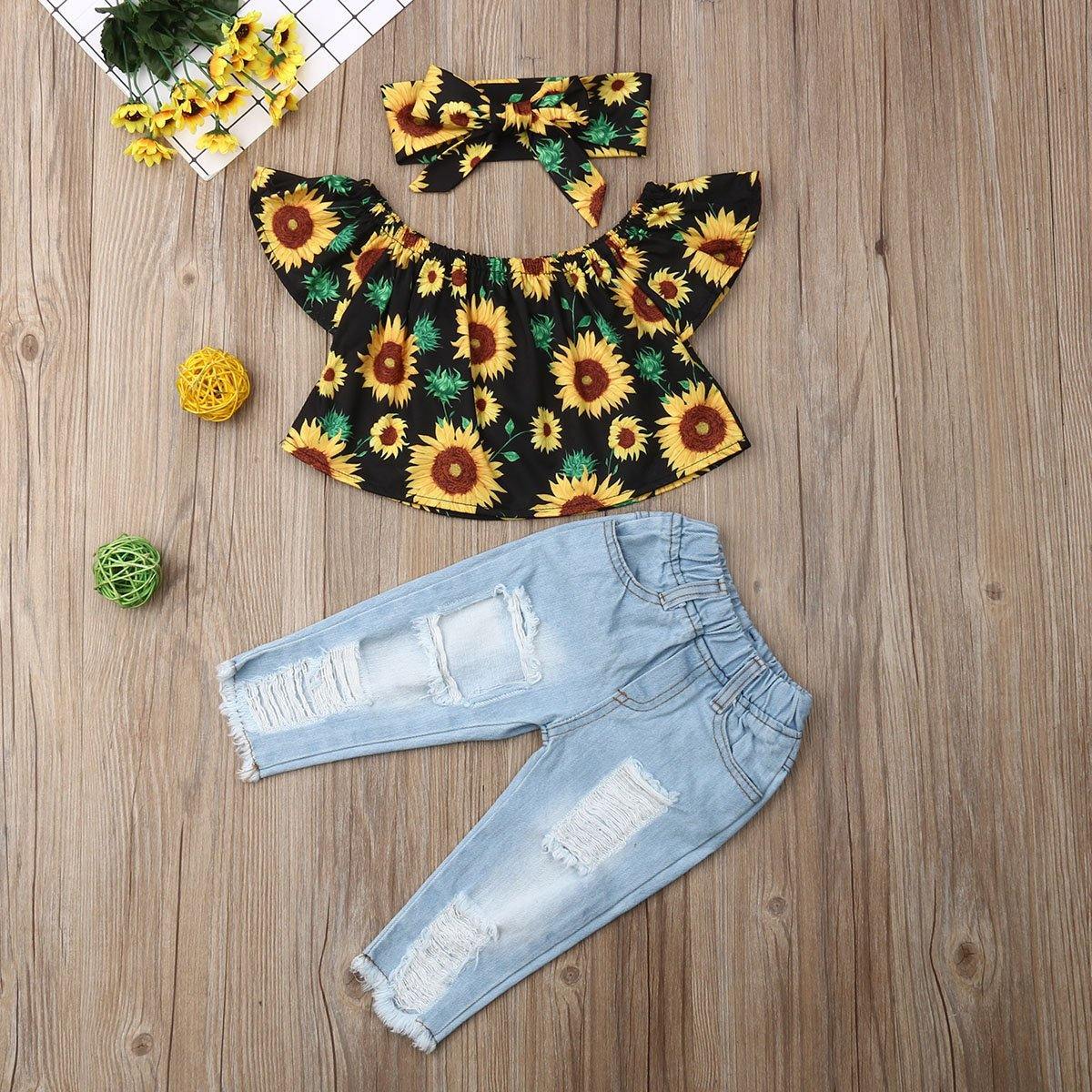 Set Sunflower Summer Outfit - 1LoveBaby