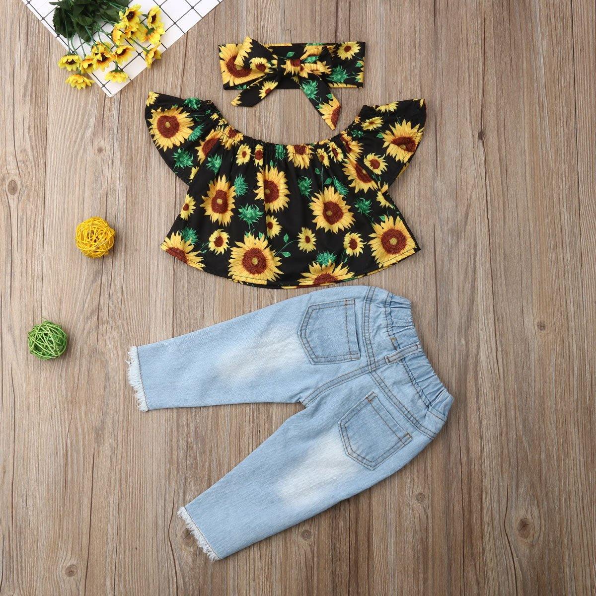 Set Sunflower Summer Outfit - 1LoveBaby