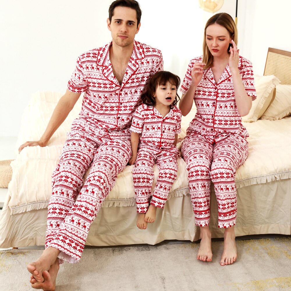 Short-sleeve Family Matching Pajamas