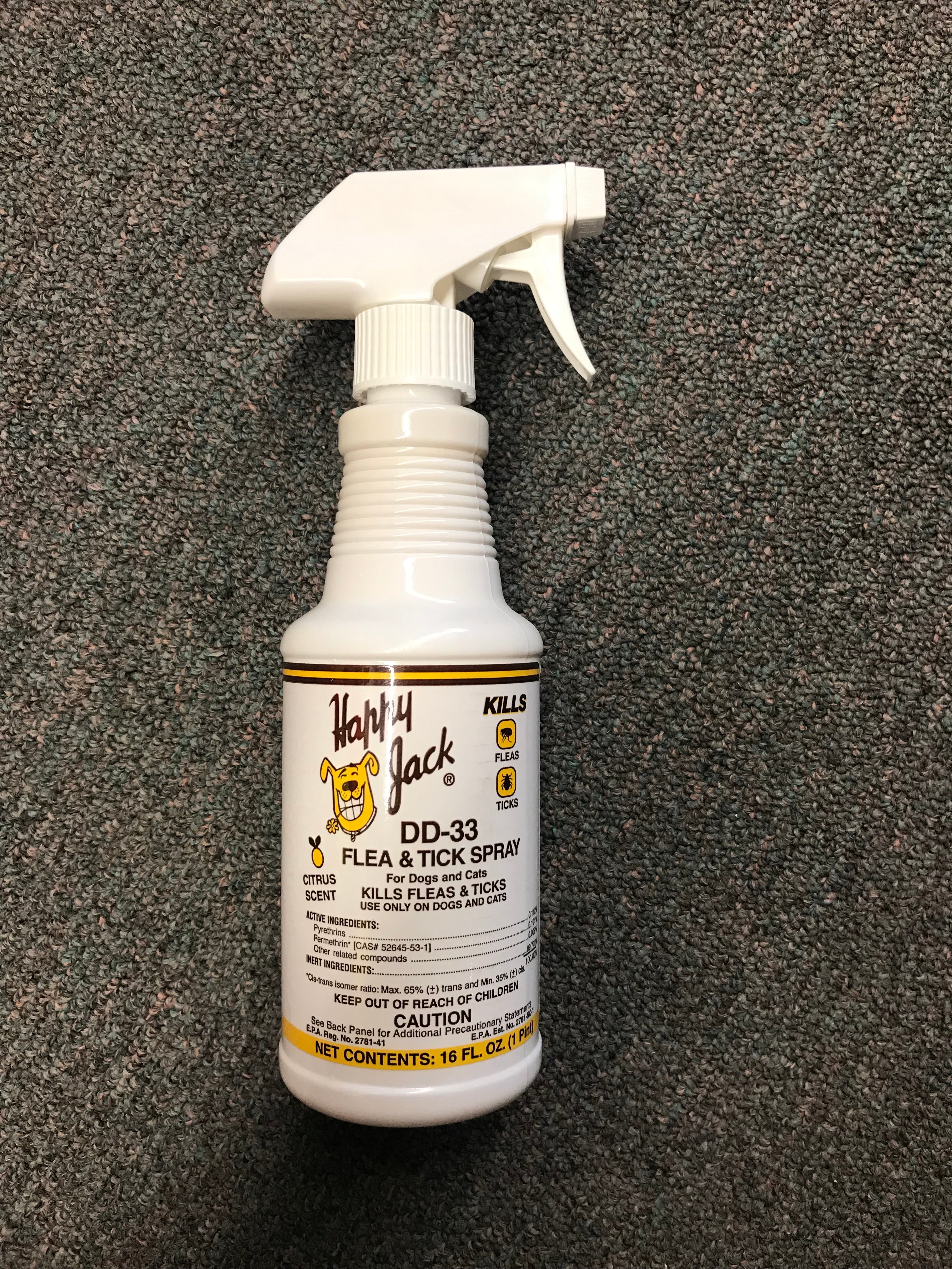 Happy Jack DD-33 Flea & Tick Spray, 16 oz.