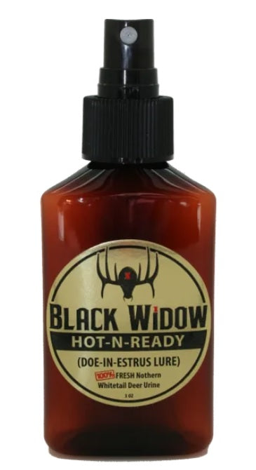 Black Widow Hot-N-Ready 3oz Northern Whitetail Doe Estrus
