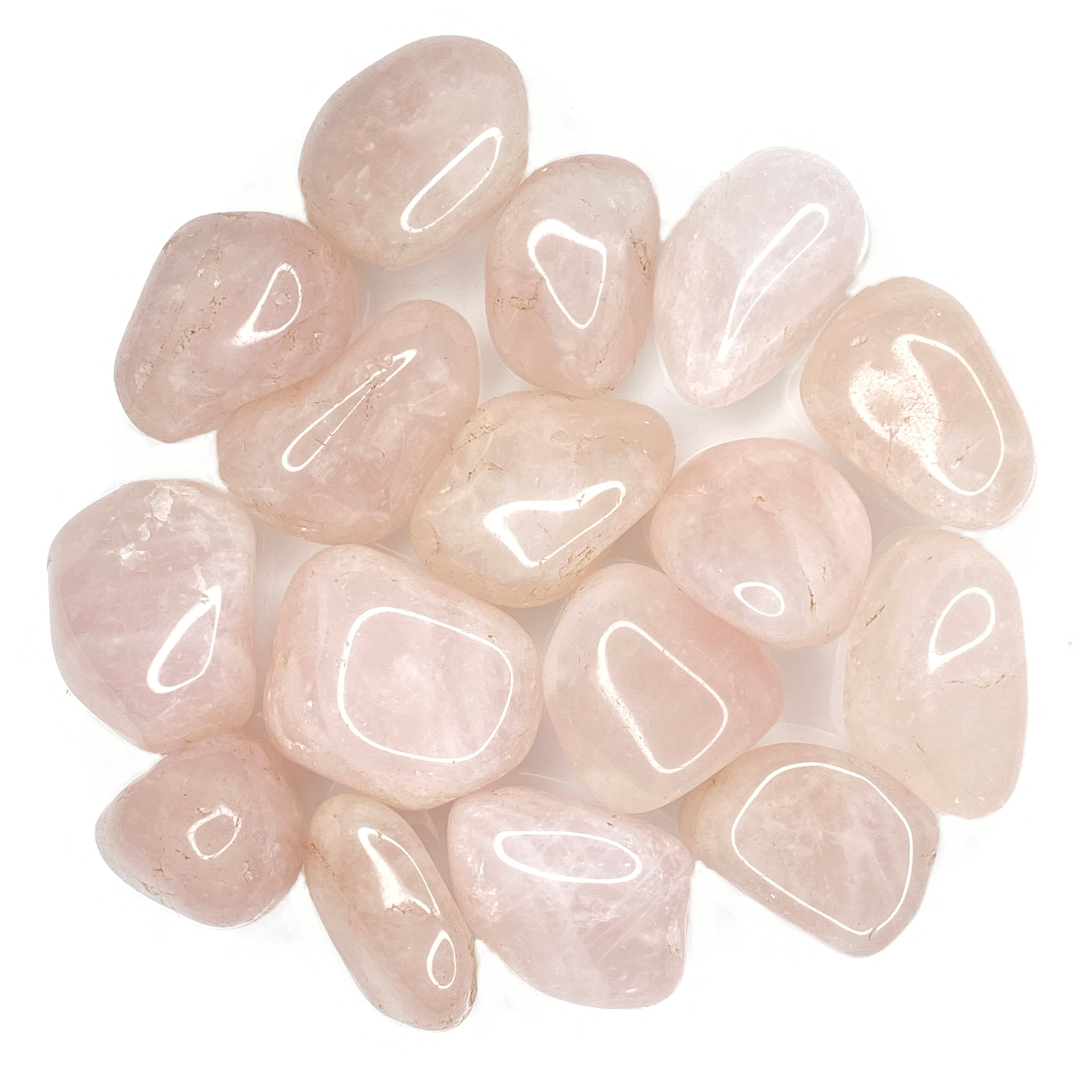 Bulk Tumbled Stone - Large - Pink Rose Quartz from Brazil