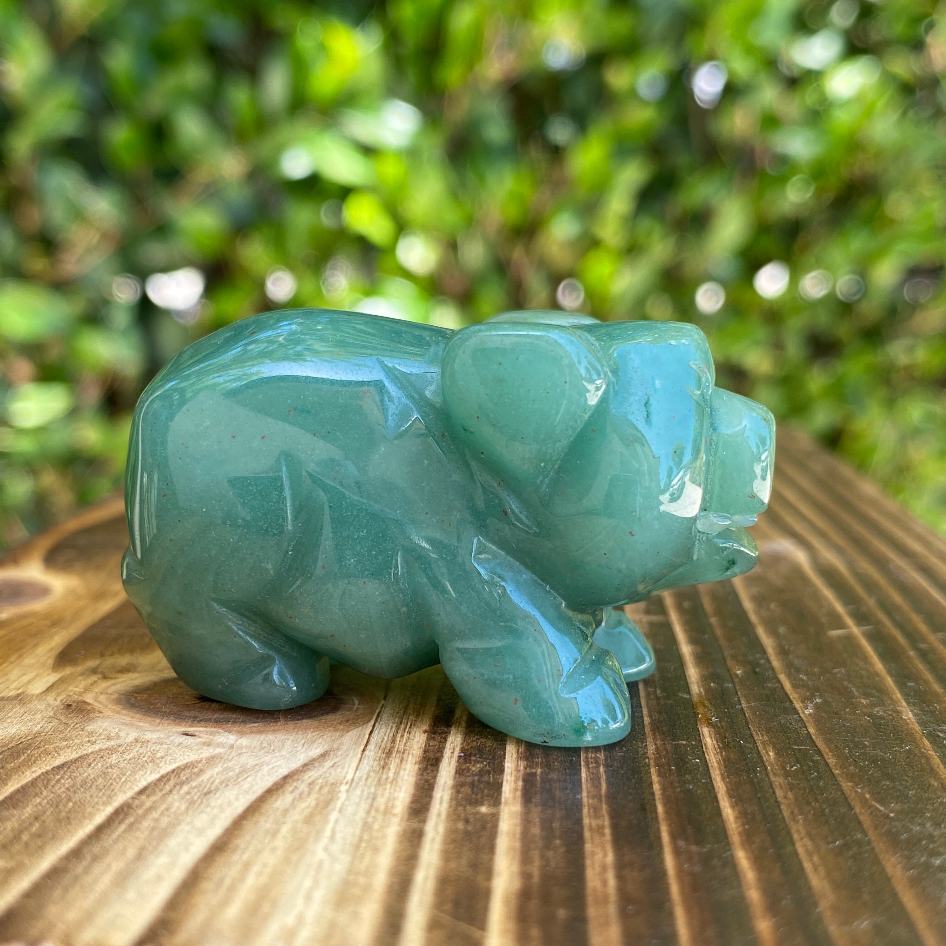 Green Aventurine Pig