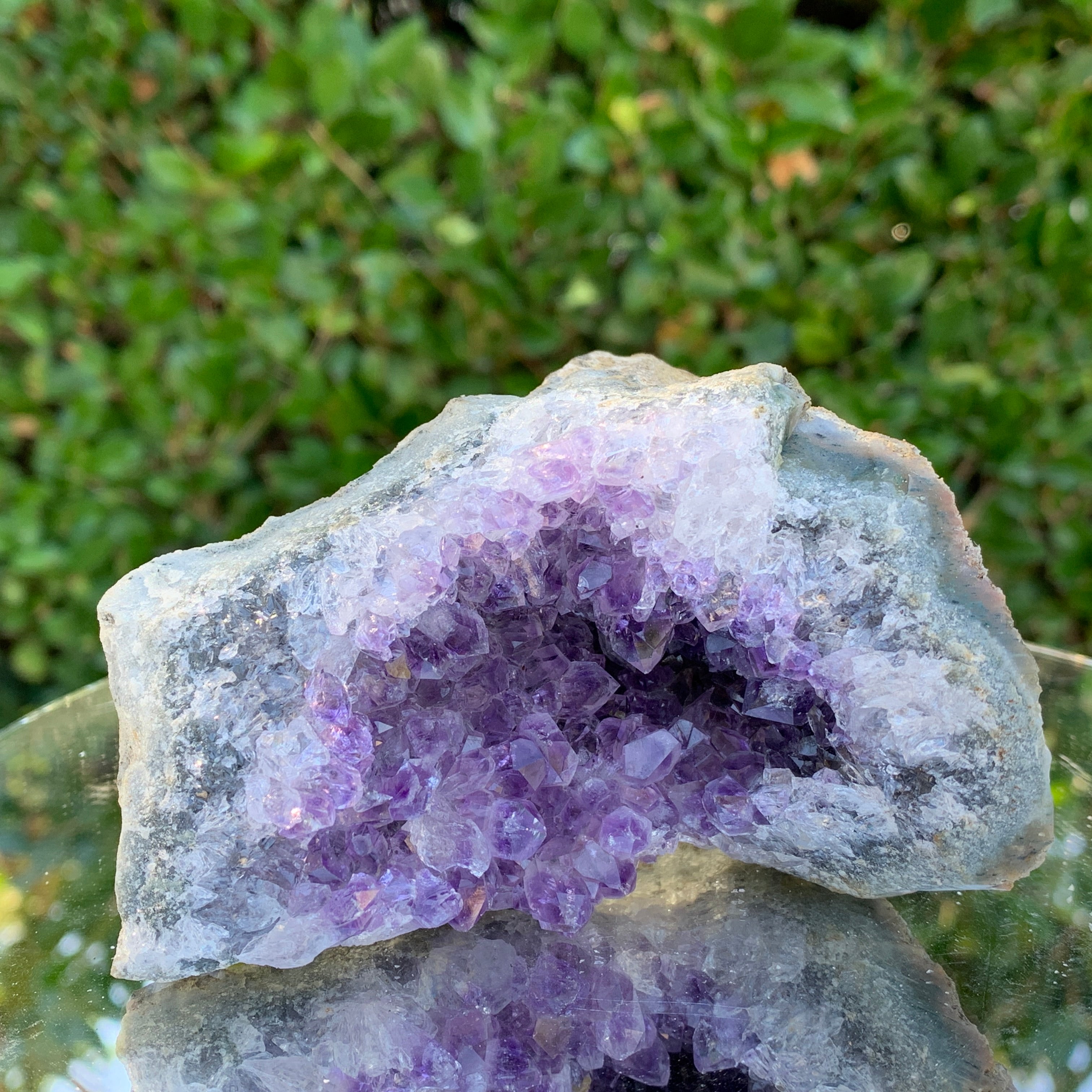 352g 10x7x7cm Purple Amethyst Cluster Cut Base from Brazil