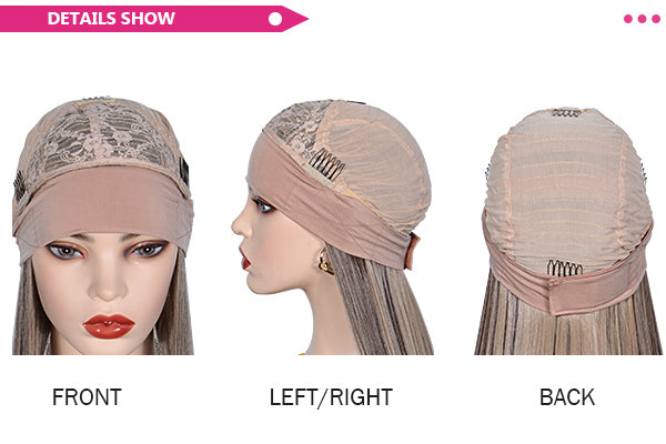 Fuhsi headband wig synthetic hair for women