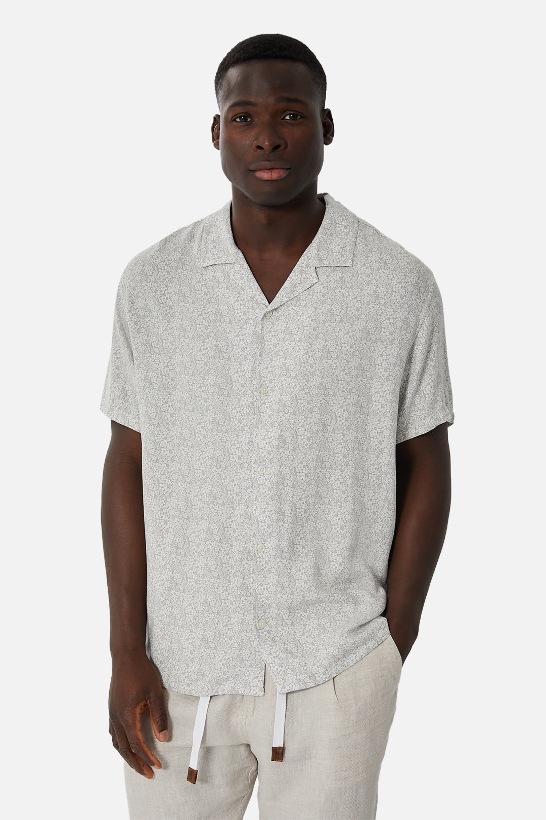 The Vidigal S/s Shirt - Grey White