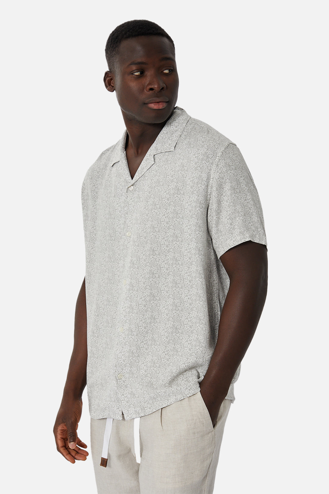 The Vidigal S/s Shirt - Grey White