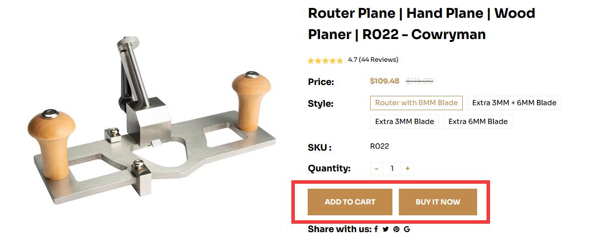 Step 1 Place an item in your cart