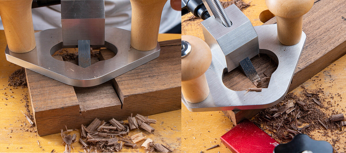 Router Plane Cut Black Walnut