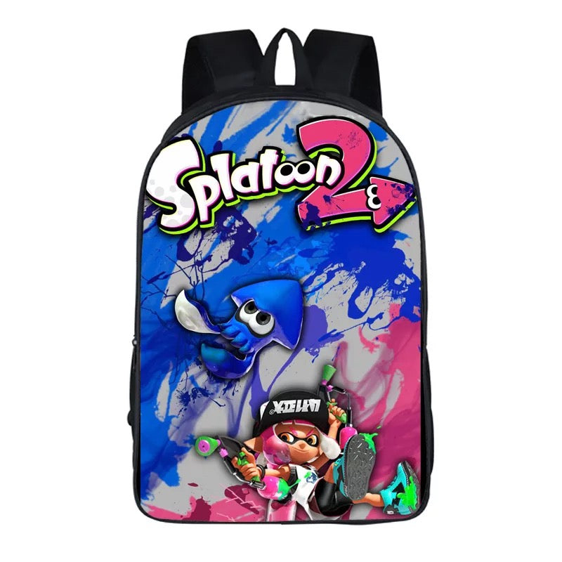 Game Splatoon Backpack School Sports Bag For Children Kids Birthday ...