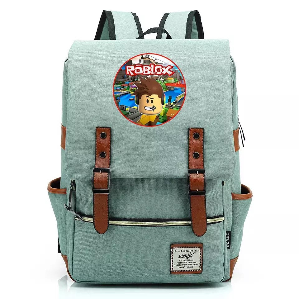 Game Roblox 3 Canvas Travel Backpack School Notebook Bag Getlovemall Cheap Products Wholesale On Sale - roblox canvas net