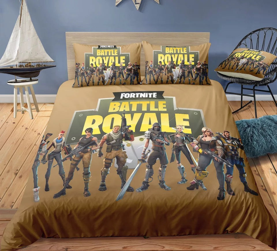 Fortnite Battle Royale Bedding Set Duvet Cover Set Bedroom Set Bedlinen 