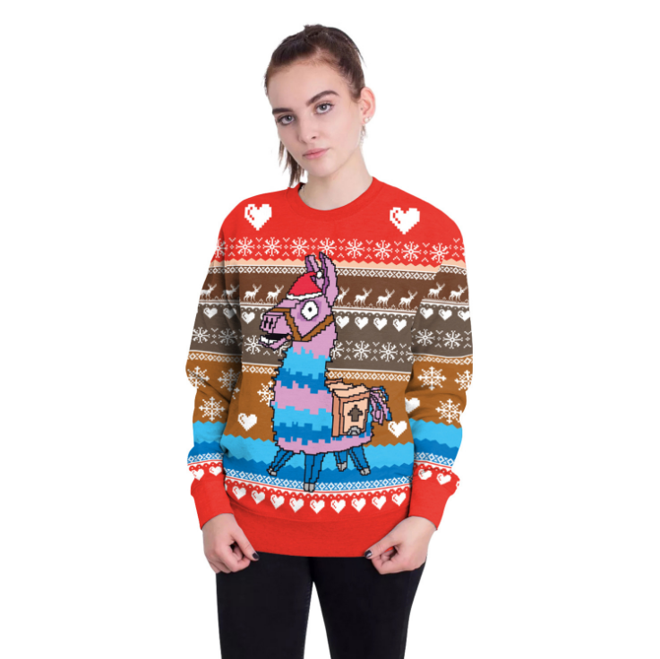 Fortnite llama christmas clearance sweater