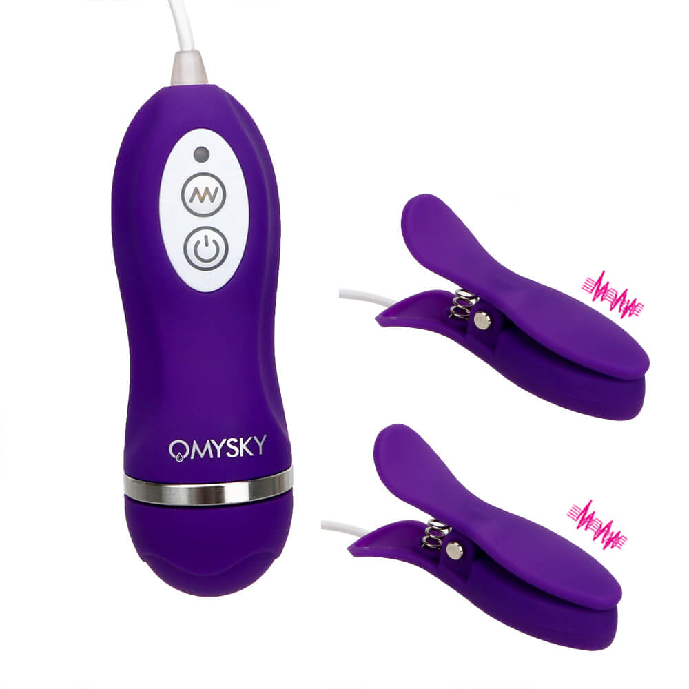 Nipple Vibrator 10 Frequency Nipple Clamps Breast Massage