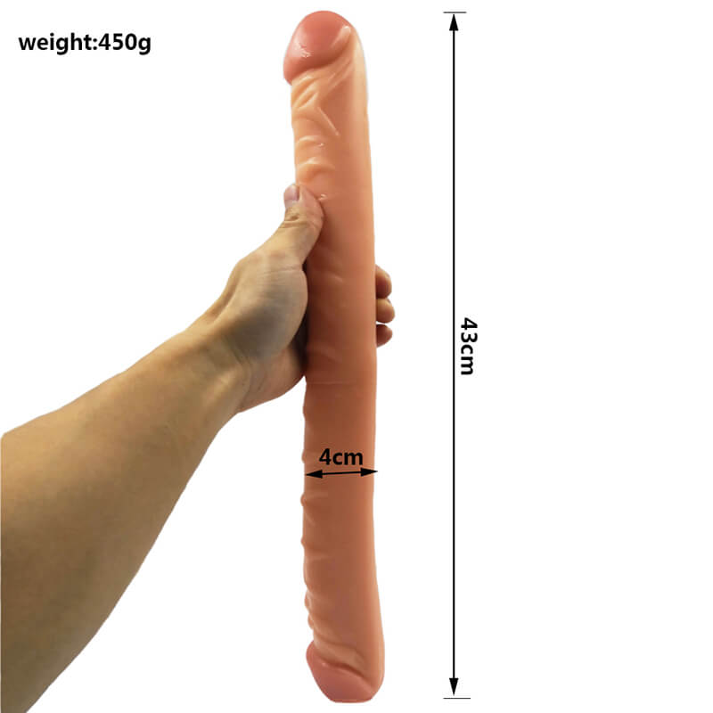 16.9 Inch PVC Double Sided Dildos