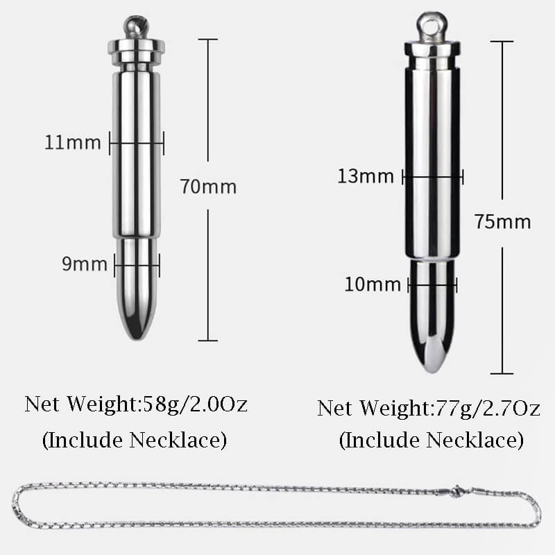 Necklace Metal Mini Bullet Vibrator
