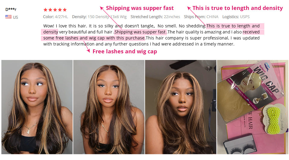 Highlight Wig Colored Human Hair Wigs For Women 30 Inch Straight Lace Front Human Hair Wigs 13x4 HD Lace Frontal Wig