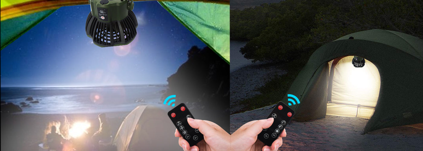 camping fan with remote control