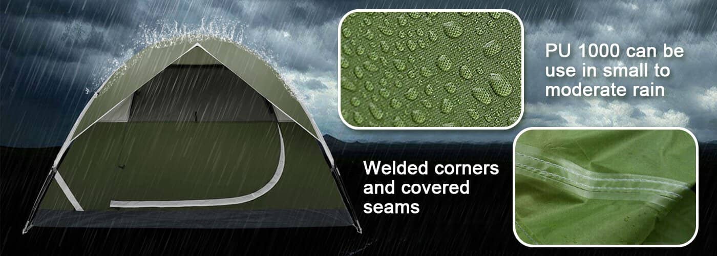 backpack tent made of waterproof material