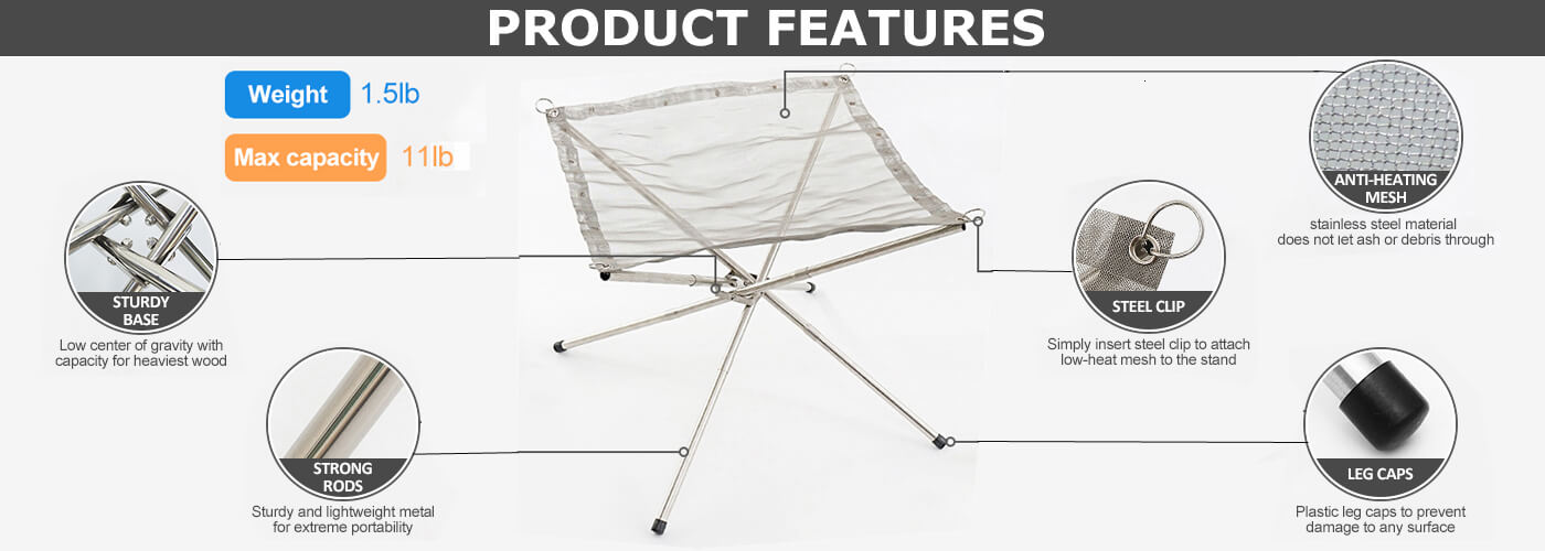 Portable Stainless Steel Fire Pit