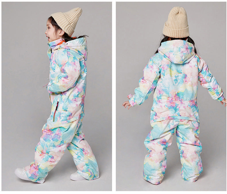 Girls Searipe One Piece Stylish Ski Suits Winter Jumpsuit Snowsuits