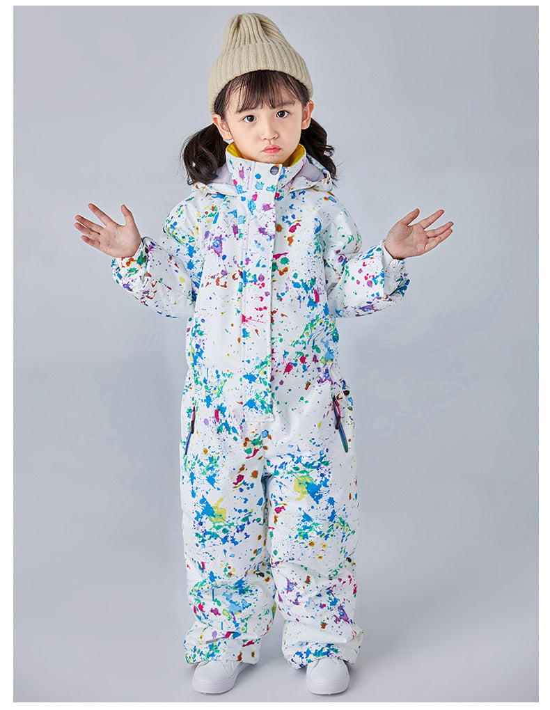 Girls Searipe One Piece Stylish Ski Suits Winter Jumpsuit Snowsuits