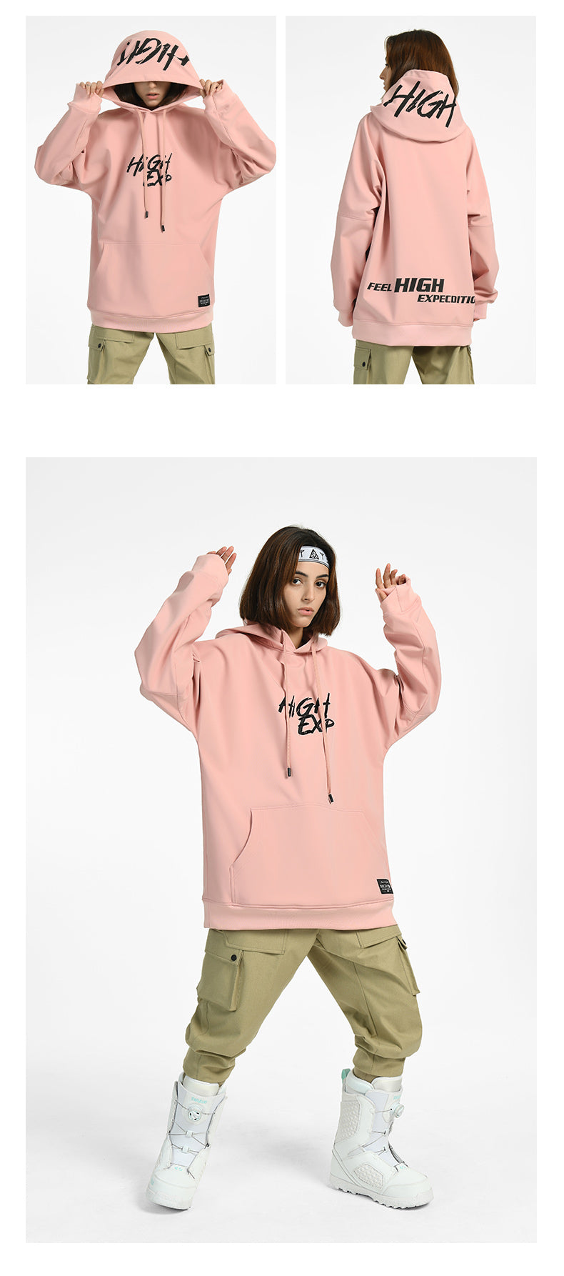 Men's Unisex High Experience Sillage Spring Fleece Outdoor Hoodie