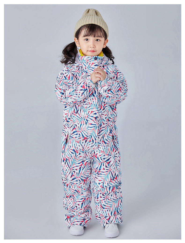 Girls Searipe One Piece Stylish Ski Suits Winter Jumpsuit Snowsuits