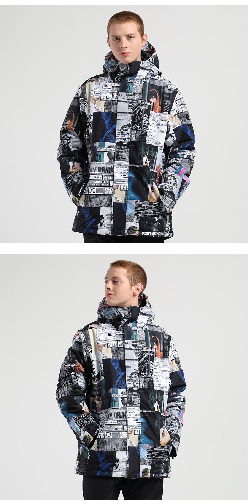 Men's SMN Winter Urban Practical Freestyle Ski Snowboard Jacket