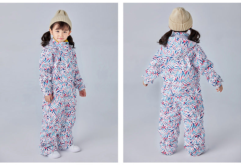 Girls Searipe One Piece Stylish Ski Suits Winter Jumpsuit Snowsuits