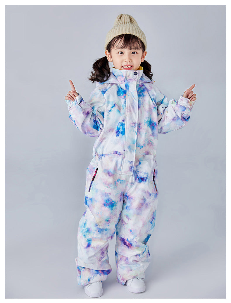 Girls Searipe One Piece Stylish Ski Suits Winter Jumpsuit Snowsuits